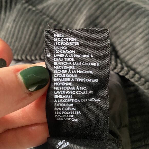 COS Corduroy Mini Skirt - Gray 6 - Picture 8 of 8